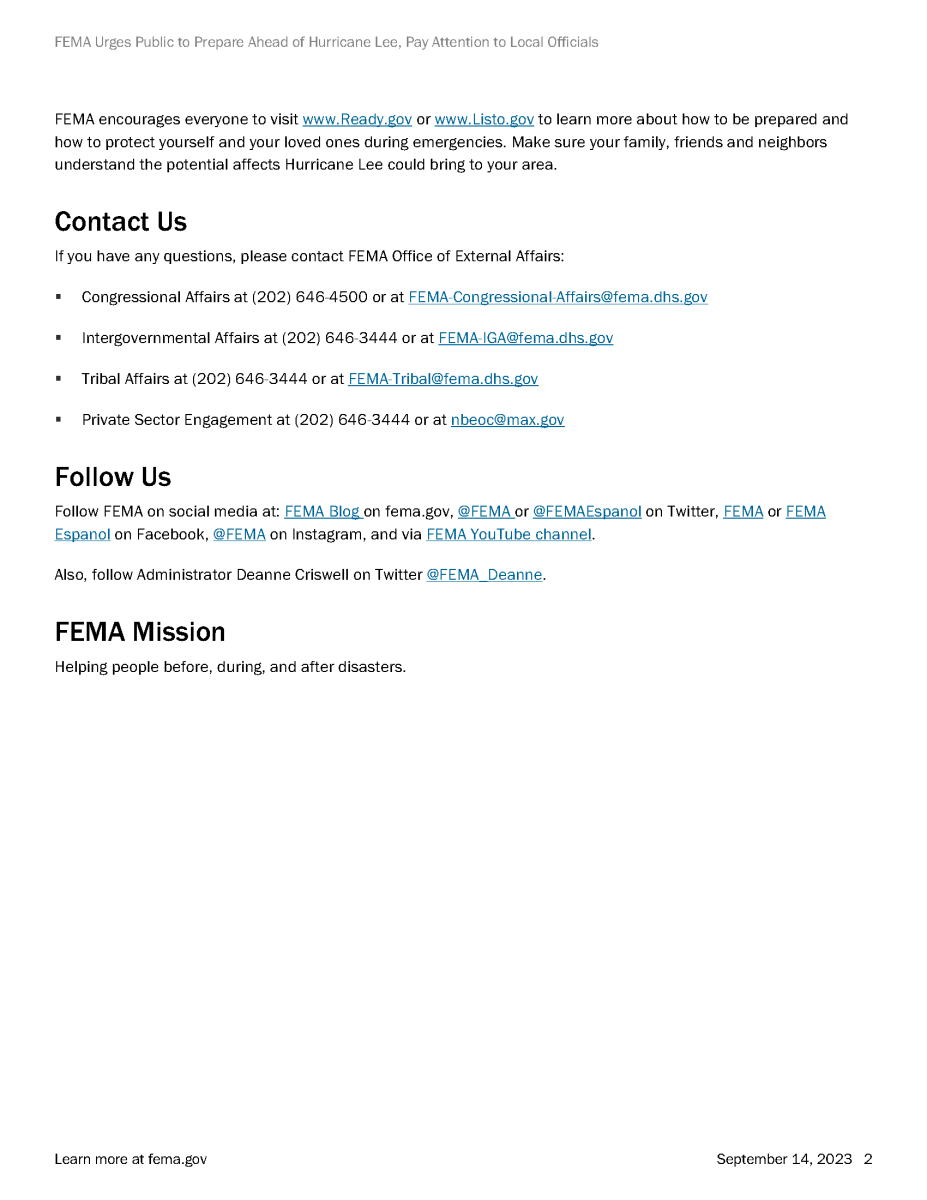 FEMA Advisory 09 14 23 - page 2