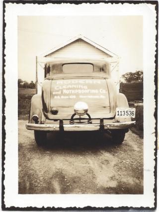 Historic Photo of Moderne Rug Cleaning car